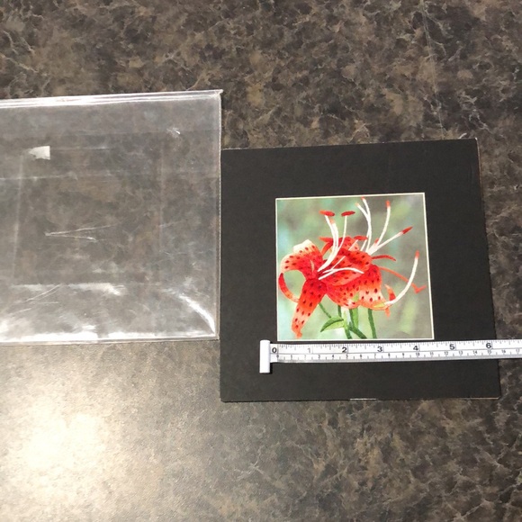 Handmade Silk Embroidery Red Flower - Picture 5 of 5